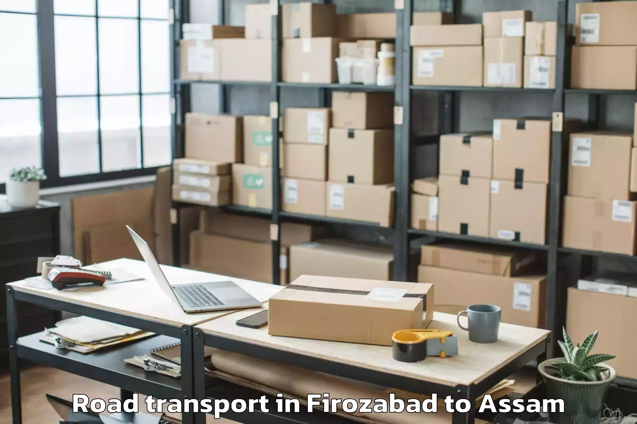 Hassle-Free Firozabad to Bongaigaon Pt Road Transport